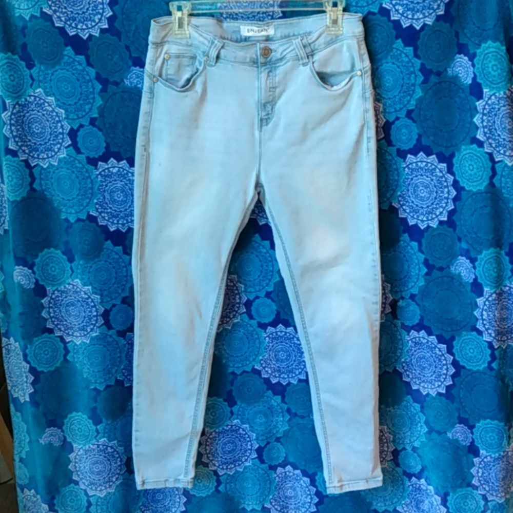 Enjean denim jeans size 13 light blue